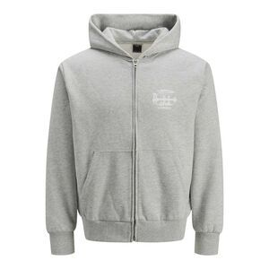 Jack And Jones Mens Prime Full Zip Hoodie / Gray